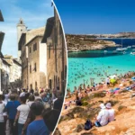 Crowded Tourist Destination