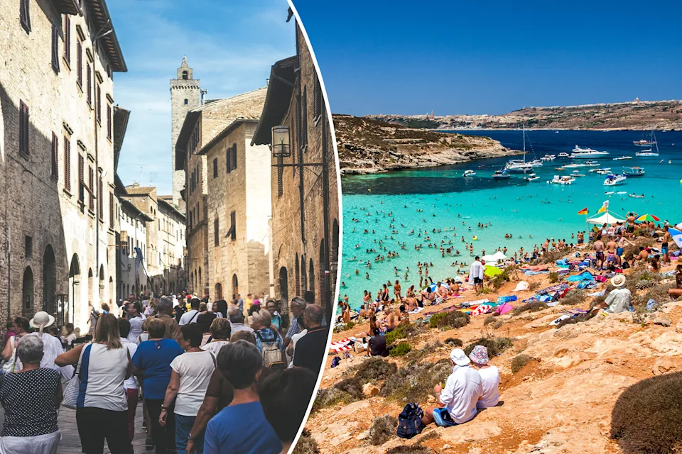 Crowded Tourist Destination